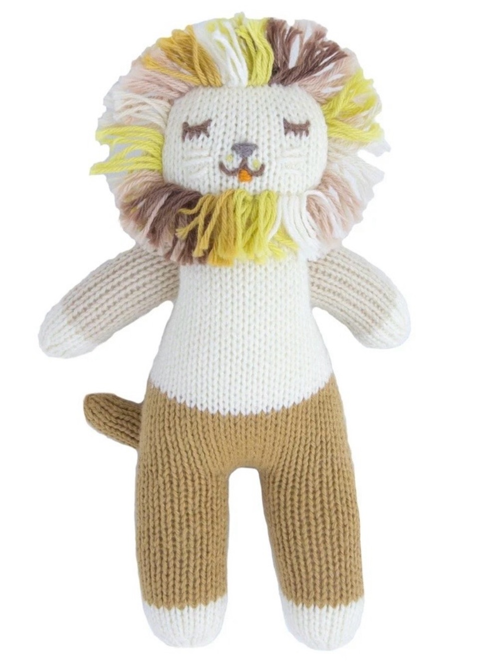 NIB Blabla Handmade Lionel the Lion 12” 100% Cotton Plush Stuffy